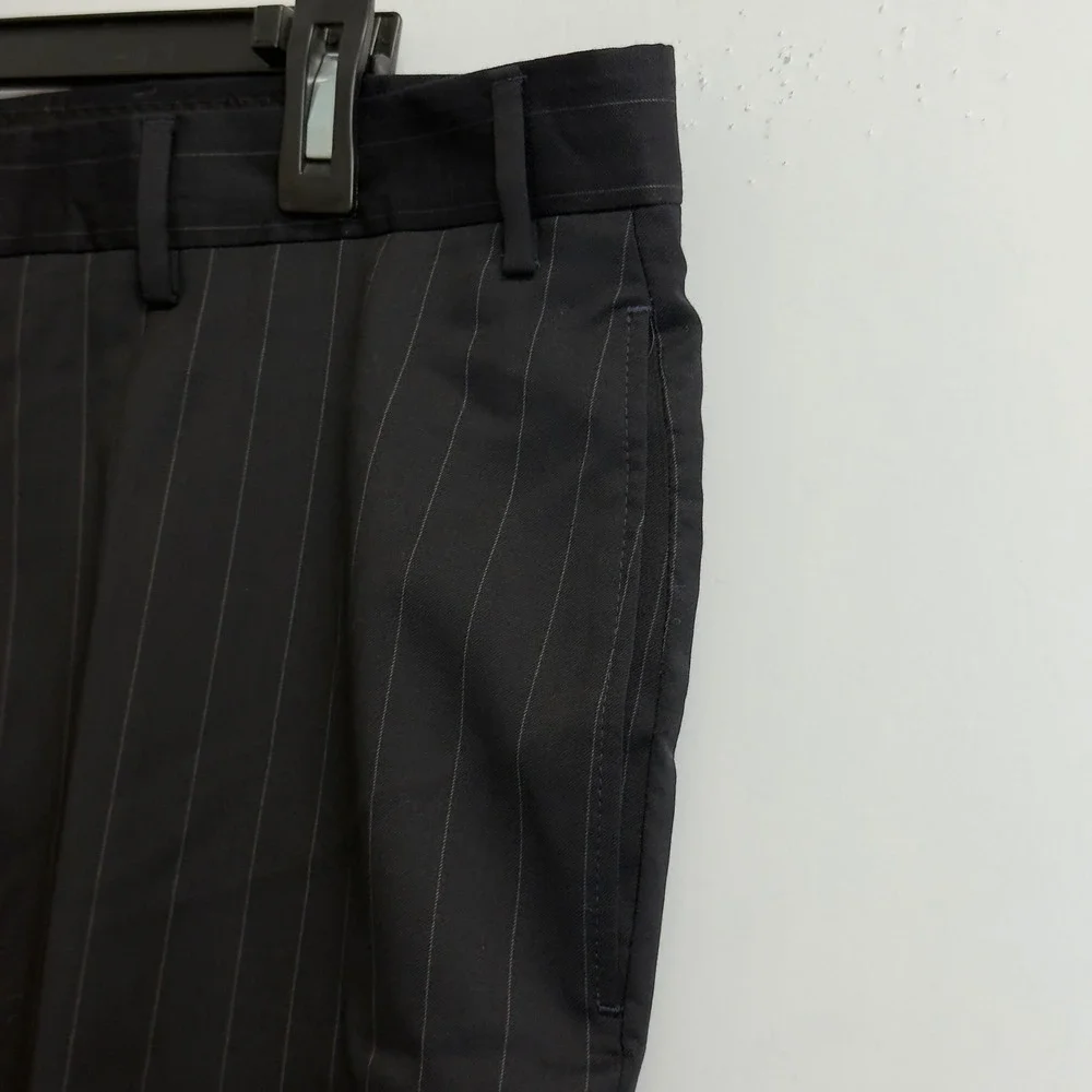 Jos A Bank Signature Collection Mens 46S Navy Pinstripe‎ Wool Suit Gordon 40X28